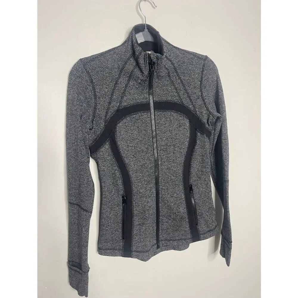 Lululemon Heathered Herringbone Heathered Deep Coal Black sweatshirt